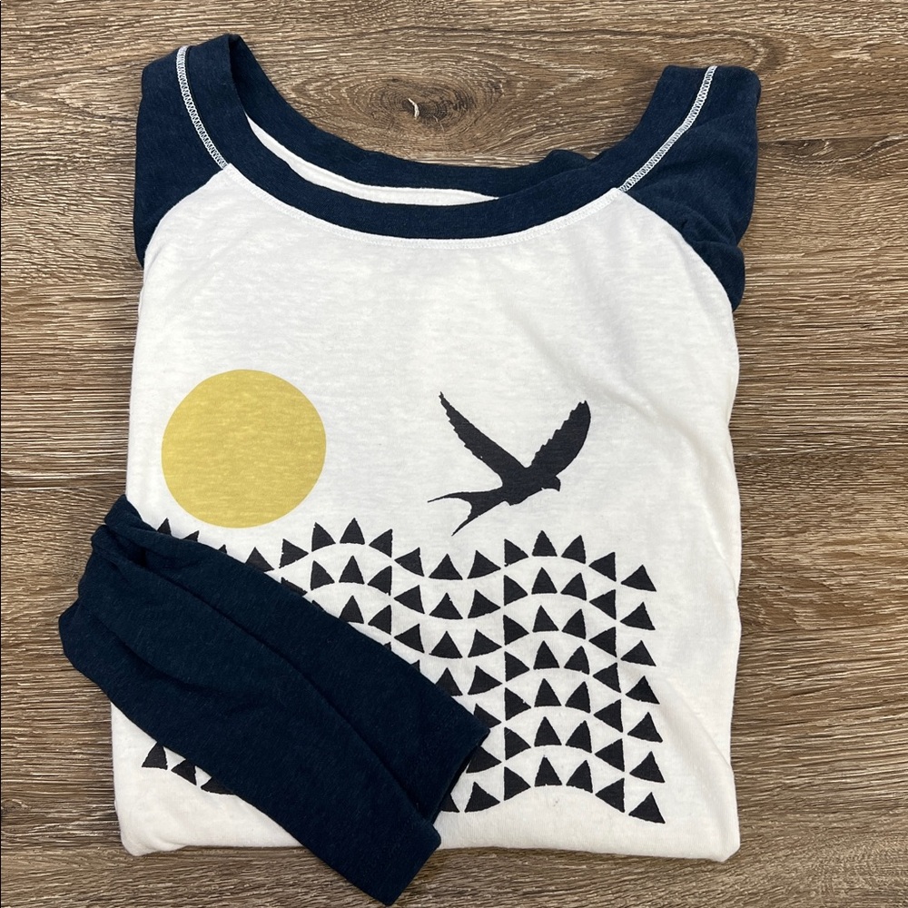 Real Fun, Wow! for Anthropologie Raglan Graphic Tee